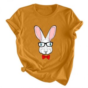 Bad Bunny Rabbit Logo Printed T-Shirt