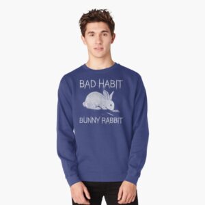 Bad Habit Bunny Rabbit Cocaine Pullover Sweatshirt