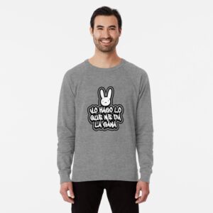 YHLQMDLG Bad Hip Hop Bunny Sweatshirt